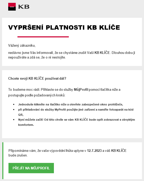 Podvodné E Maily Phishing Komerční Banka 